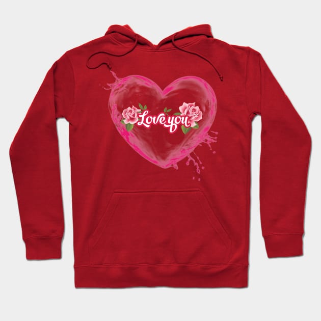 Love you Hoodie by Superboydesign